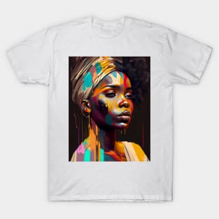 Modern woman in pop-art style T-Shirt